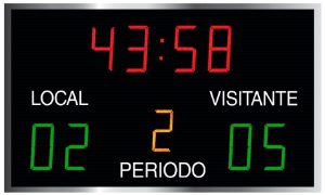 marcador futbol rugby led exterior goles estanco videomarcador electronico deportivo inalambrico reloj display