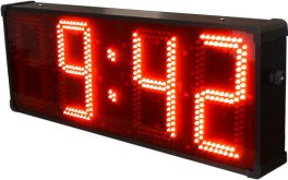 reloj temperatura led electrónico termómetro GPS sincronización exterior intemperie luminosidad display humedad digital