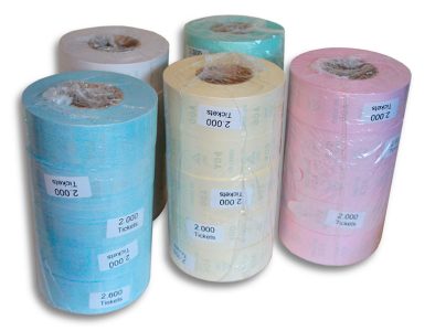 rollo de tickets pantalla su turno color papel expendedor gestión de turnos comercio sistema gestión de colas espera