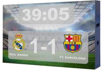 videomarcador futbol rugby led exterior goles estanco animaciones electronico deportivo inalambrico reloj display