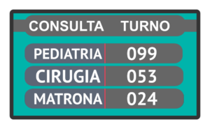 gestión de colas gestor turnos espera pantalla turno publicidad sistema salud clínicas expendedor ticket táctil televisión tv 2