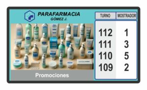 gestión de colas gestor turnos espera software publicidad sistema farmacia ortopedia expendedor ticket digital signage 3