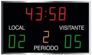marcador electrónico futbol led exterior rugby goles estanco videomarcador electrónico deportivo inalámbrico reloj display