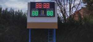 marcador fútbol digital led rugby exterior goles estanco videomarcador digital deportivo inalambrico reloj display