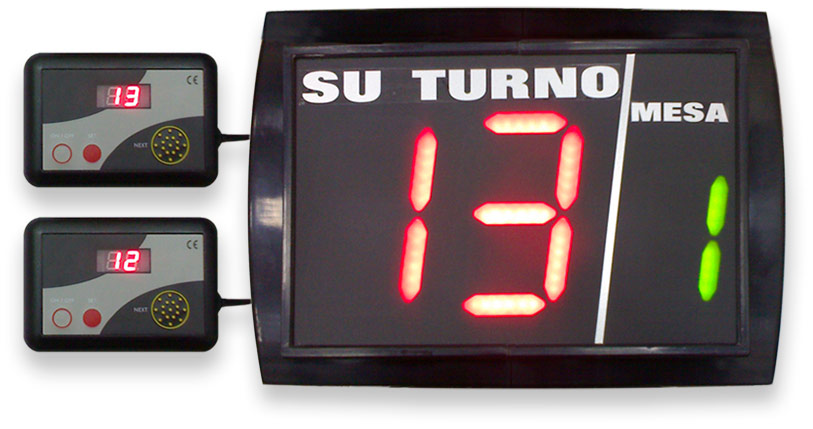 pantalla su turno led puesto de atención mesa ventanilla box gestión de colas gestión de turnos control de tiempos de espera expendedor