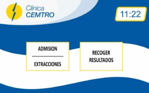 quiosco gestión turnos clínica centro salud impresora gestión de colas de espera ticket táctil sistema pantalla turno antivandálico