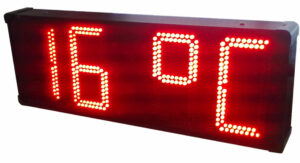 reloj temperatura led electrónico termómetro doble cara exterior estanco luminosidad display calendario digital
