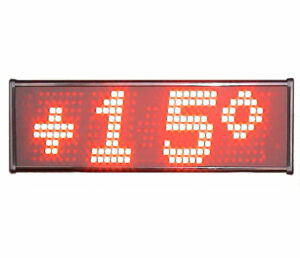 reloj temperatura led hora electrónico termómetro fachada humedad exterior estanco grande display calendario digital