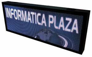 reloj termómetro led digital video full color fotos exterior estanco publicidad luminosidad software app