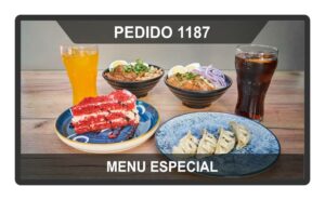 sistema llamadas comandas restaurante control pedidos contador numérico pantalla su turno gestión de colas orden monitor comida rápida pizzería 3